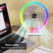 Настольный вентилятор с подсветкой Mini fan VU-04 &bull; Мини вентилятор с батареей 1200 мАч, LED подсветкой и 3 режимами обдува 17134 фото 4