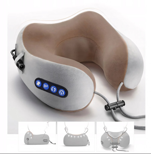 Масажна подушка для шиї U-shaped massage pillow 64018 фото