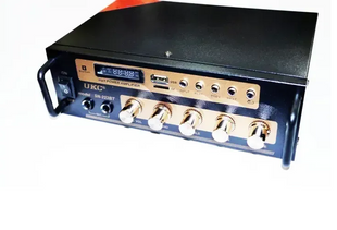 Усилитель звука двухканальный с USB и Bluetooth и пульт ДУ, AMP SN-222 BT/ Автомобильный аудио усилитель 04841 фото