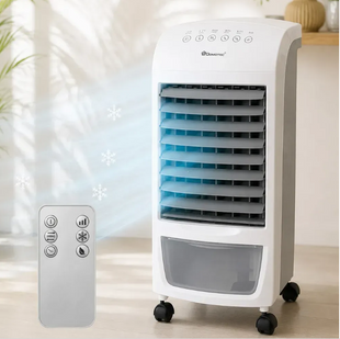 Портативный охладитель воздуха с пультом, контейнером для льда 4л, 60W, Domotec MS-1628 / Портативный кондиционер 10040 фото