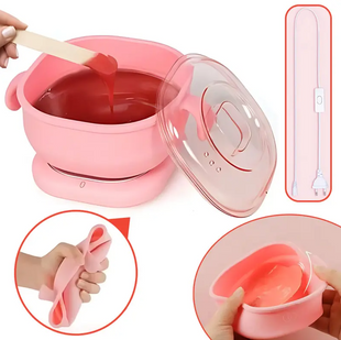 Силіконовий воскоплав Silicone Wax Boiling для депіляції гарячим воском, 400 мл 54027 фото