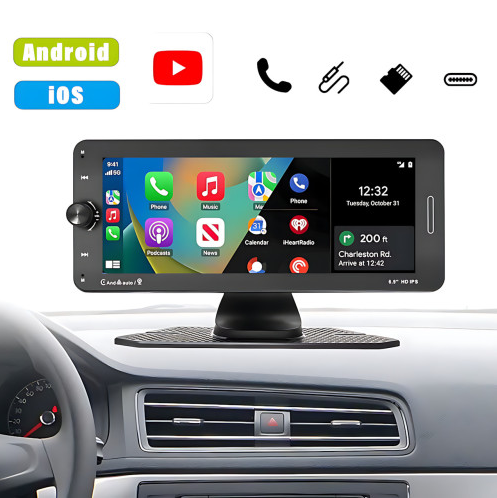 Монітор автомобільний портативний CandAuto 601W Carplay, 7-дюймовий 09494 фото