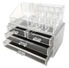 Акриловый настольный органайзер для косметики Cosmetic Organizer Makeup Container Storage Box 4 Drawer 03141 фото 1