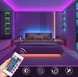 Светодиодная лента SMD 3528 RGB 5м с пультом и блоком питания гирлянда 04210 фото 5