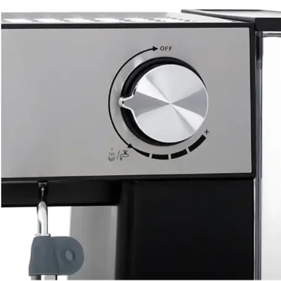 Электрическая кофеварка Domotec MS-136, 850Вт. Рожковая кофе машинка, размер резервуара для воды 1.6 л. 09845 фото