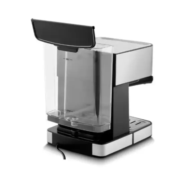 Электрическая кофеварка Domotec MS-136, 850Вт. Рожковая кофе машинка, размер резервуара для воды 1.6 л. 09845 фото