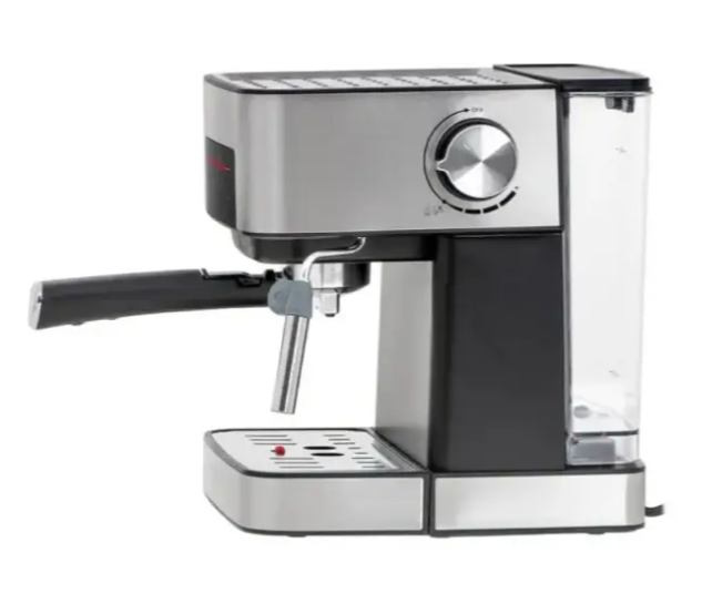 Электрическая кофеварка Domotec MS-136, 850Вт. Рожковая кофе машинка, размер резервуара для воды 1.6 л. 09845 фото