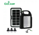 Фонарь CL-02 Power Bank с солнечной панелью + лампочки 3 шт 00761 фото 1