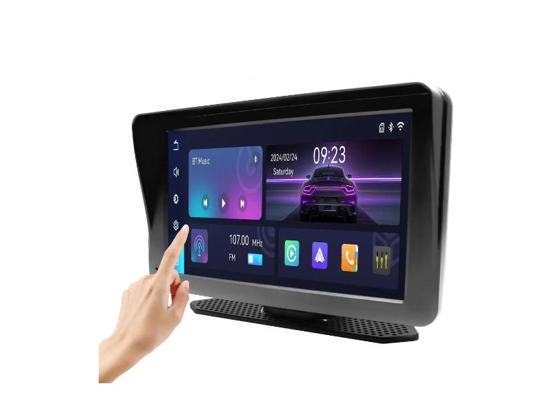 Автомобільний сенсорний монітор  стереосистема 7" Carplay 701W, Чорний / Портативний екран 09495 фото