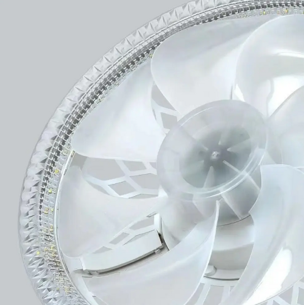 Лампа - вентилятор в патрон+пульт LED AY1035. Потолочный светильник 45W 4 скорости 17695 фото