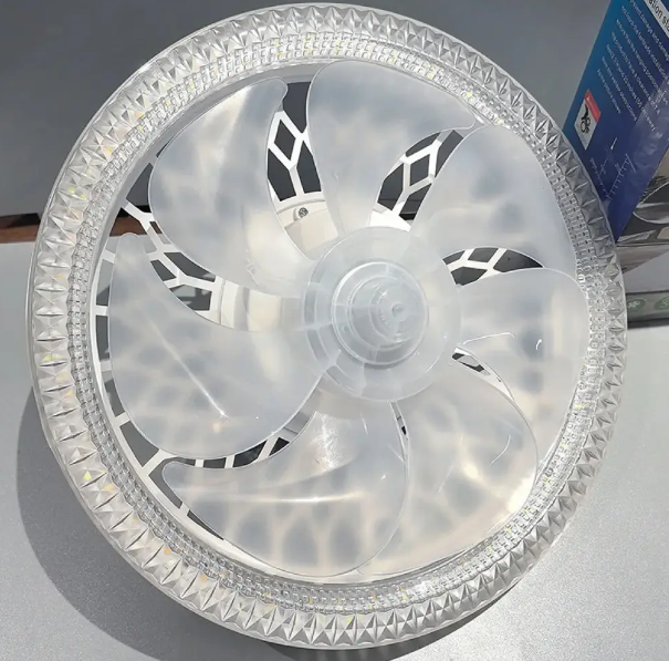 Лампа - вентилятор в патрон+пульт LED AY1035. Потолочный светильник 45W 4 скорости 17695 фото
