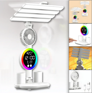 Светодиодная лампа KRX-104 настольная RGB с вентилятором и дисплеем 17670 фото