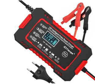 Імпульсний зарядний пристрій для акумуляторів 12 V 6 А Інтелектуальне заряджання авто, мото, скутерів 12360 фото