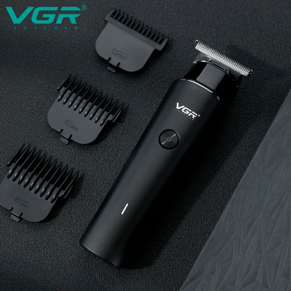 Аккумуляторный триммер для стрижки волос VGR V-933, 4 насадки 10643 фото