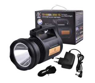 Аккумуляторный фонарь TD-6000A 30W прожектор 60003 фото
