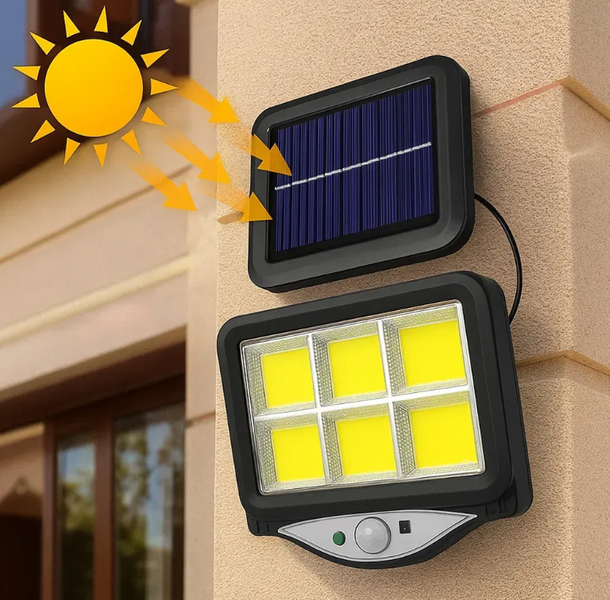 Фонарь подвесной уличный Solar light BL BK-128-6 COB предназначен для автономного освещения территории 07499 фото