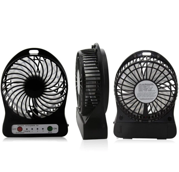 Аккумуляторный вентилятор Usb Mini Fan настольный, беспроводной мини вентилятор 01715 фото