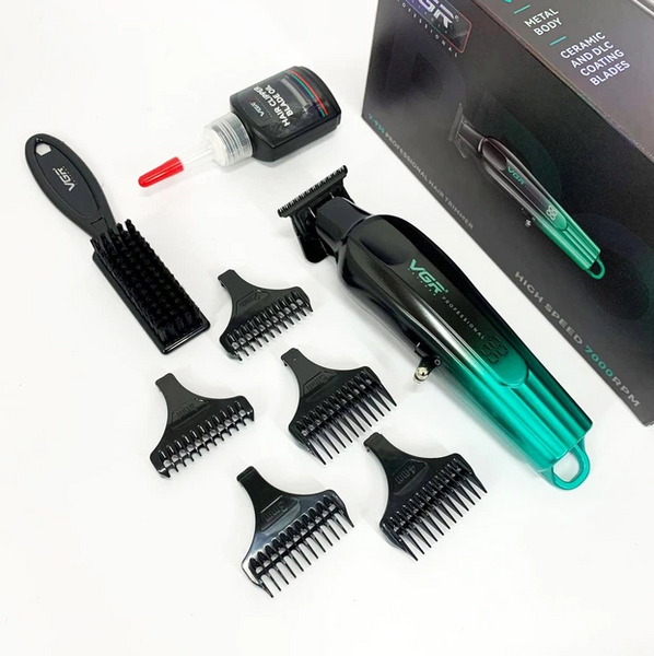 Машинка для стрижки VGR V-935 Black/Green 10644 фото