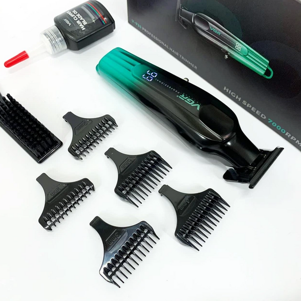 Машинка для стрижки VGR V-935 Black/Green 10644 фото