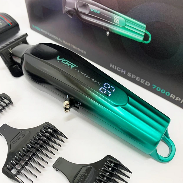 Машинка для стрижки VGR V-935 Black/Green 10644 фото
