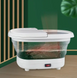 Складана ванночка-масажер для ніг FOOT BATH MASSAGER TS-5523 300 Вт з ІЧ-підігрівом та магнітотерапією сіро-біла 02346 фото 6