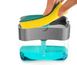 Органайзер для мочалок с мыльницей и дозатором нажимная Soap Pump Sponge Caddy 01150 фото 6