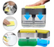 Органайзер для мочалок с мыльницей и дозатором нажимная Soap Pump Sponge Caddy 01150 фото 8