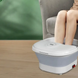 Складана ванночка-масажер для ніг FOOT BATH MASSAGER TS-5523 300 Вт з ІЧ-підігрівом та магнітотерапією сіро-біла 02346 фото 5
