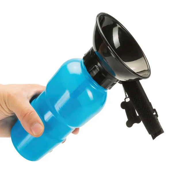 Портативная поилка PET BOTTLE прогулочная бутылка с чашей для собак 02462 фото