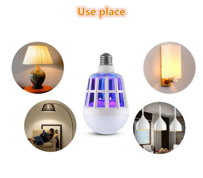 Отпугиватель Pest repeller light стробоскоп лампочка Е27 уничтожитель насекомых 05294 фото