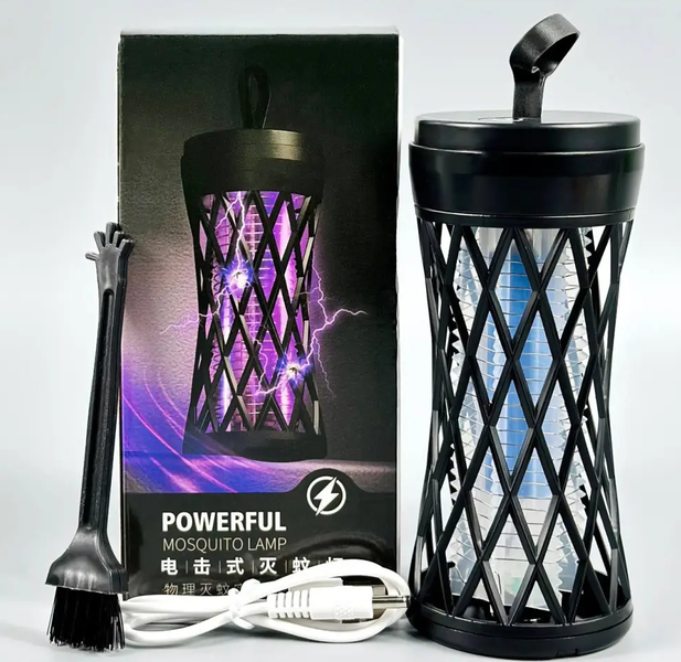 Ловушка-уничтожитель для насекомых ультрафиолетовая Powerful Mosquito Lamp Черная 06545 фото
